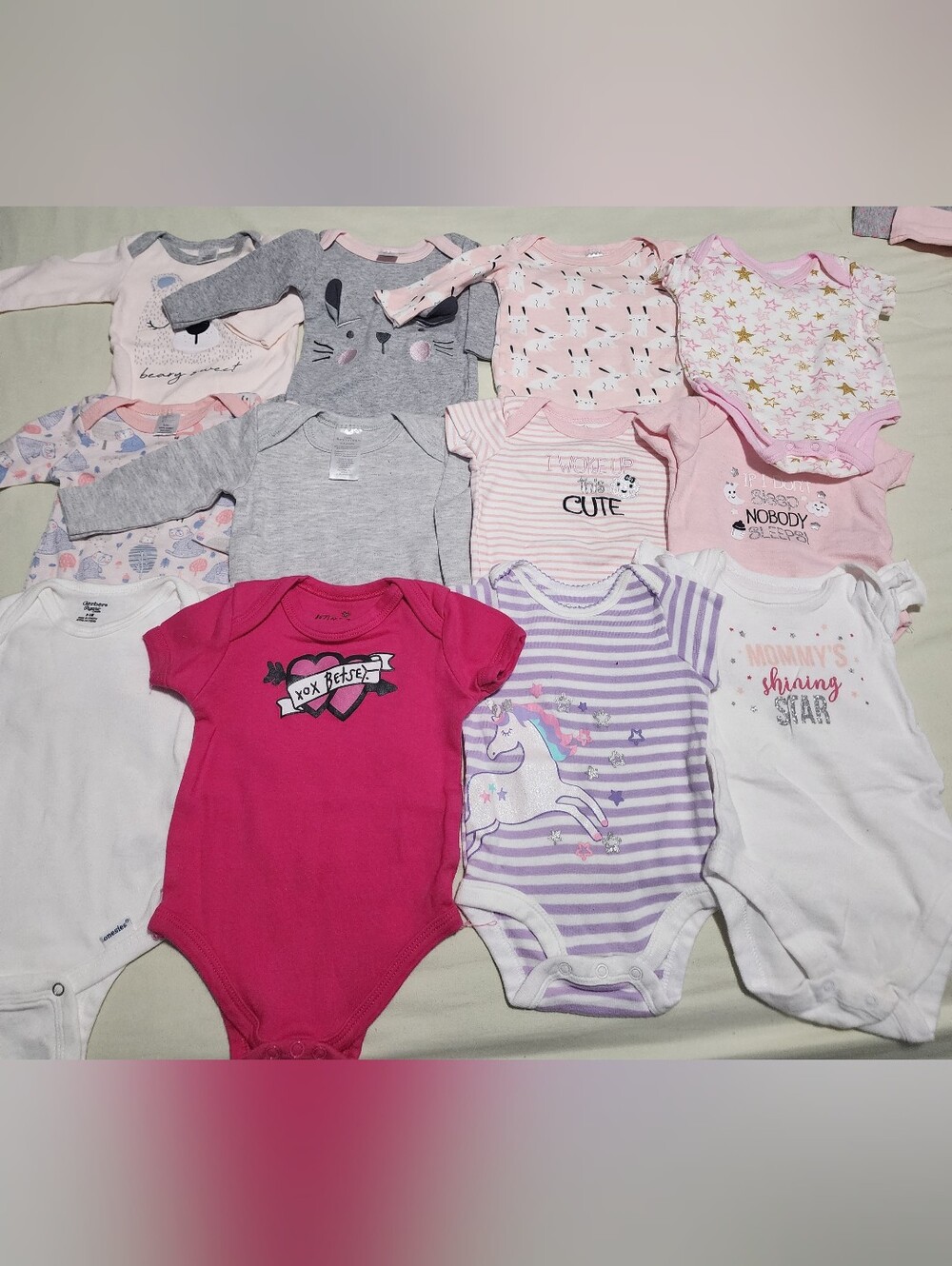 Baby Bodysuit Bundle 12 Pieces 0/3 Months